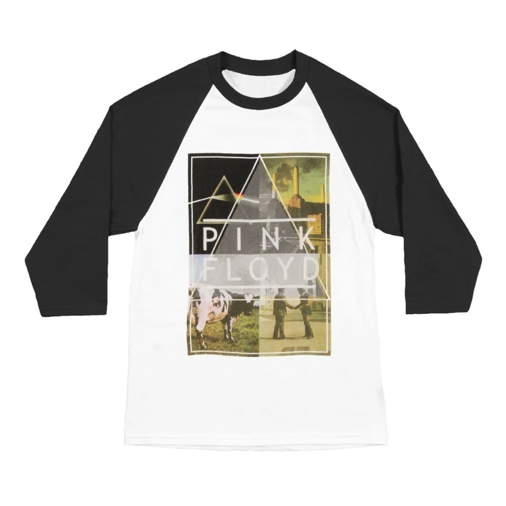 Liquid Blue Pink Floyd raglan baseball jersey 3/4 sleeve 2xl men’s unisex NEW